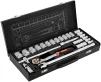 Набір інструментів Neo Tools, набір торцевих головок, 1/2", CrV, металевий кейс, 25шт - 10