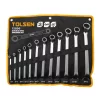 Ключі накидні Tolsen, 6-32мм, CrV, набір 12шт - 1