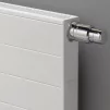 Радіатор сталевий Kermi Line-V PLV 22 тип 300x1400мм нижнє підкл, 1596Вт Therm-X2 RAL 9016 білий глянець - 3