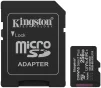 Карта пам'яті Kingston microSD  256GB C10 UHS-I A1 V10 R150MB/s + SD - 4