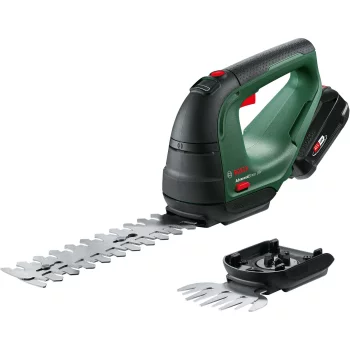Ножиці для трави акумуляторні Bosch AdvancedShear 18V-10 + насадка кущоріз 10/20см крок різу 8мм 1xPBA 2.0Ah 2.45кг