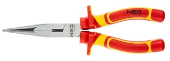 Плоскогубці подовжені прямі Neo Tools, діелектричні, для робіт під напругою 1000В, 200мм, CrV