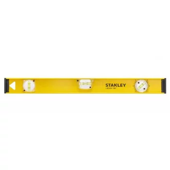 Рівень Stanley PRO 180, алюмінієвий, 60см, 3 капсули (1 поворотна на 180°)