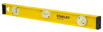 Рівень Stanley PRO 180, алюмінієвий, 120см, 3 капсули (1 поворотна на 180°)