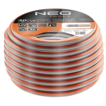Шланг садовий Neo Tools Optima, 1/2", 50м, 4 шари, до 25бар, -20…+60°C