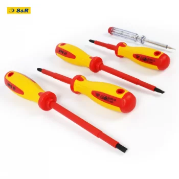 Набір діелектричних викруток S & R 5 шт з тестером