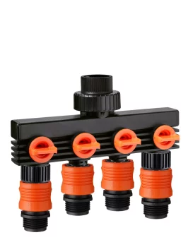 Розподілювач 3/4"В вихід 4-х канальний адаптер конектора бл.