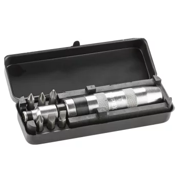 Викрутка TOPEX бітотримач 1/4", ударний, 6 біт, SL,PH, сталь CrV