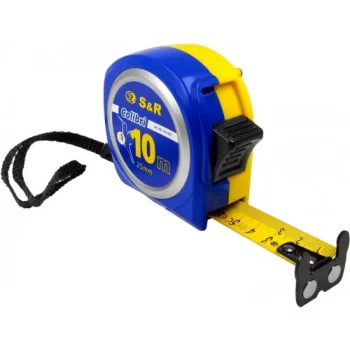 Рулетка S&R 10 м Colibri з магнітом