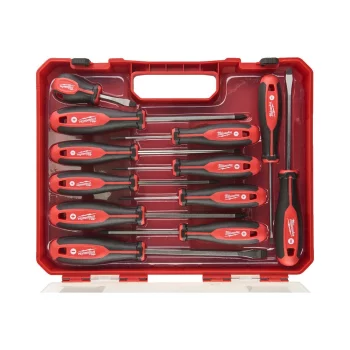 Викрутки Milwaukee магнітні, SL,PH,PZ, кейс, набір 12шт