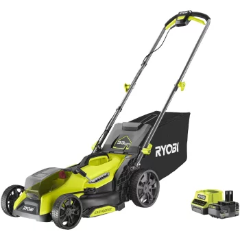 Газонокосарка акумуляторна Ryobi ONE+ HP RY18LMX33A-150 18В акб 1х5А·год 33см 30л 25-90мм 9.3кг