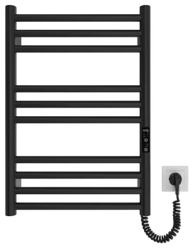 Рушникосушка Hygge Family електрична Greenwich, 570х430х80мм, таймер-регулятор, сталь, чорний матовий