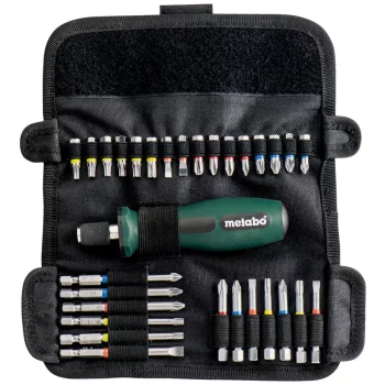 Викрутки Metabo 29 біт, SL,PH,PZ,Torx,H набір 30шт
