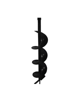 Шнек d-100*750мм, для мотобура з вихідним валом d-20мм