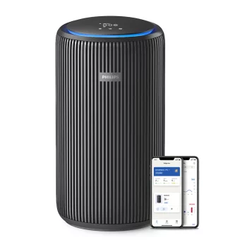 Очисник повітря Philips PureProtect 3200, 135м2, 520м3/год, HEPA +вугільний фільтр, Wi-Fi, 5 режими, синьо-сірий