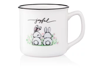 Чашка Ardesto Joyful, 320мл, порцеляна, білий