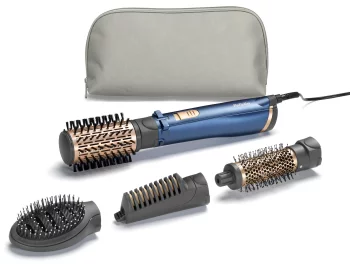 Фен-щітка Babyliss Style Pro, 1000Вт, 2 режими, іоніз-я, хол. Обдув, чохол для зберігання, кераміка, синій