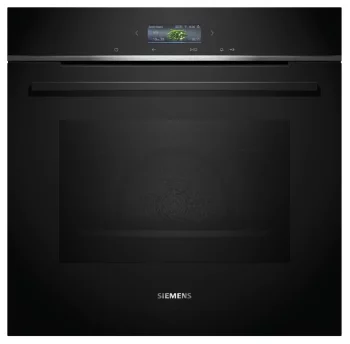 Духова шафа Siemens електрична, 71л, A+, дисплей, конвекція, піроліз, чорний
