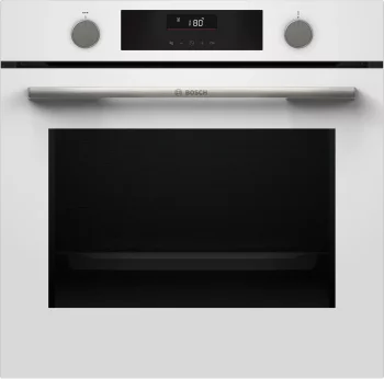 Духова шафа Bosch електрична, 76л, A, дисплей, конвекція, телескопічні направляючі,  білий