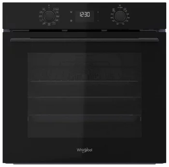 Духова шафа Whirlpool електрична, 71л, A+, дисплей, конвекція, телескопічні напрямні, чорний