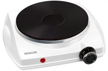 Плитка настільна Sencor електрична, конфорок - 1 на 1.5кВт, керування - мех., білий