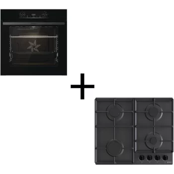 Комплект Gorenje (духовка електрична BO6735E02BK + поверхня газова G641EB), 740147, чорн
