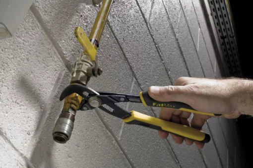 Кліщі трубні Stanley FatMax, переставні, регулювання за допомогою кнопки PushLock, 250мм