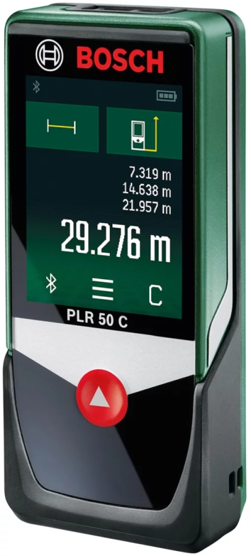 Далекомір лазерний Bosch PLR 50 C, 0.05–50м, ±2.0мм, Bluetooth