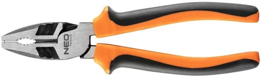 Плоскогубці комбіновані Neo Tools 40% FS, до 40% зменшення прикладених зусиль, 180мм, CrNi