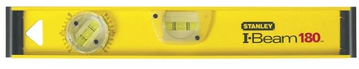Рівень Stanley PRO 180, алюмінієвий, 40см, 3 капсули (1 поворотна на 180°)