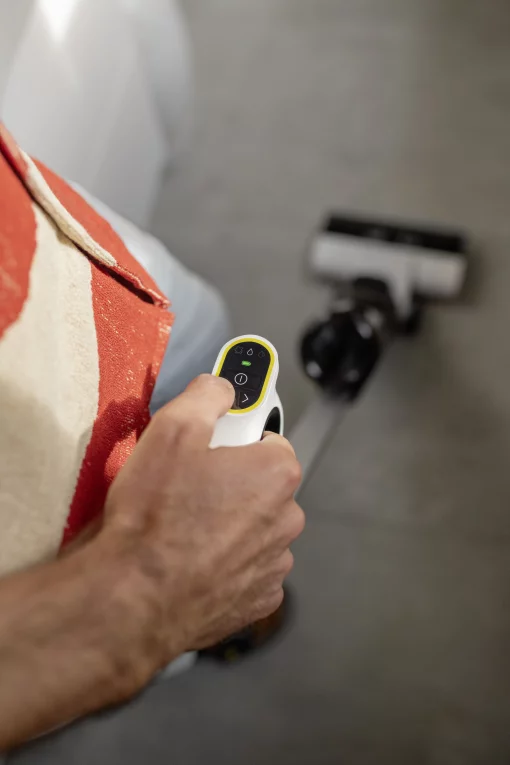 Пилосос Karcher безпровідний FCV 3, 160Вт, конт пил -0.45л, вода -0.8л, автон. робота до 30хв, вага-3.7кг, 3в1, білий