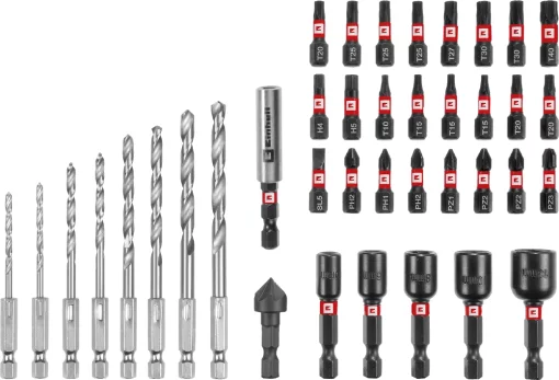 Набір ударних біт і свердл по металу Einhell 39шт M-Case 0.64кг