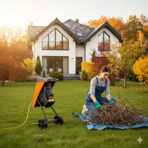 Подрібнювач садовий DS2500/40, 220В, 2500Вт, гілки до 40мм, ножі