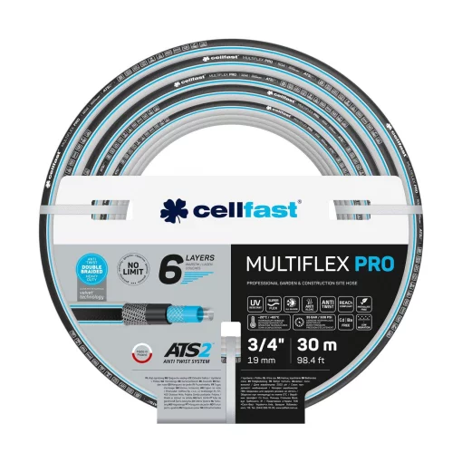 Шланг садовий Cellfast MULTIFLEX PRO 3/4" 30м 6 шарів до 35бар -20…+65°C