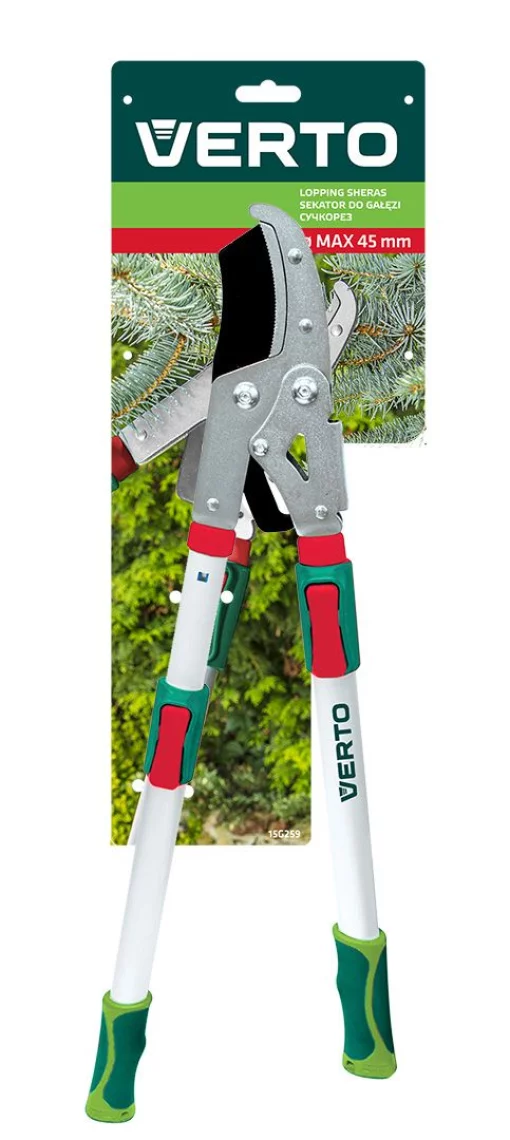 Сучкоріз контактний Verto, телескопічний, тримач алюміній, антиковзний, d 45мм, 670-970мм, 1496гр