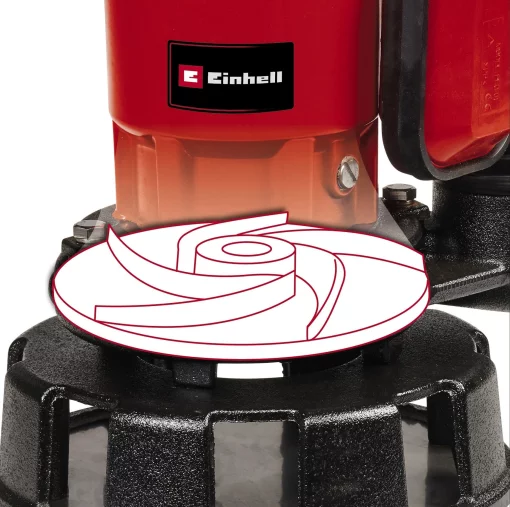 Насос дренажний Einhell GE-DP 900 Cut, 900Вт, 16000л/год, вис. под. 11.5м, занурення 7м, 12.8кг