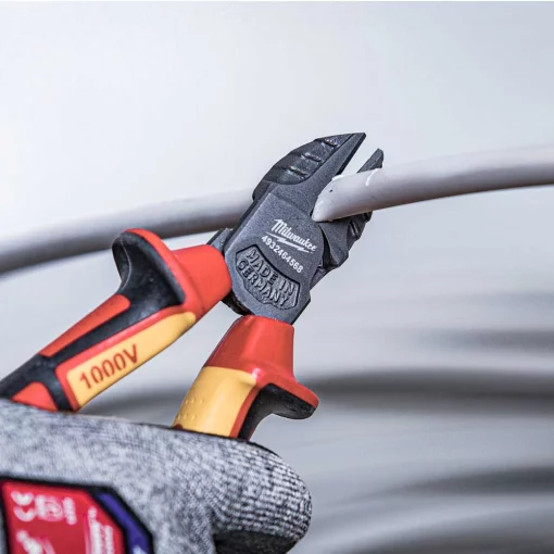 Кусачки-бокорізи Milwaukee, діелектричні, для робіт під напругою 1000В, 145мм