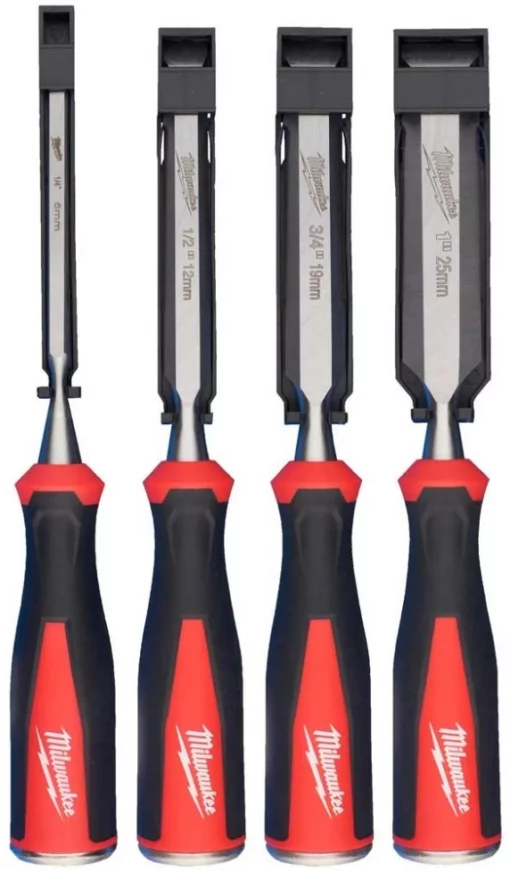 Стамеска Milwaukee, 6-13-19-25мм, CrV, набір 4шт