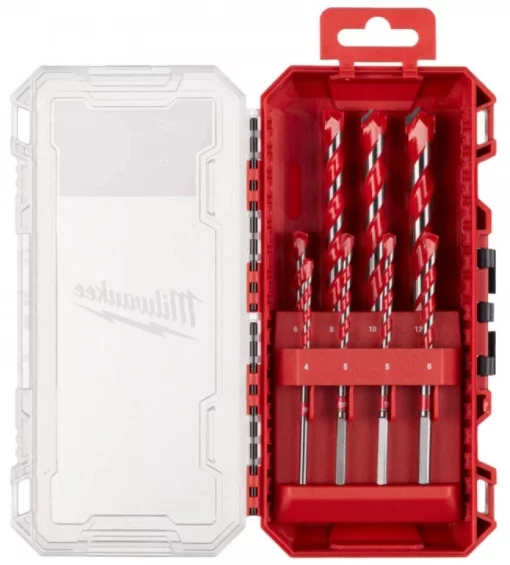 Набір свердел по бетону Milwaukee Premium, 4-12мм, кейс, 8шт