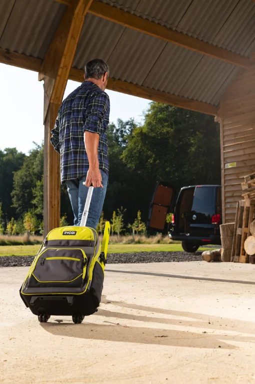 Рюкзак для інструменту Ryobi RSSBP2, 25л, на коліщатках, телескопічне руків'я, поліестер 600D