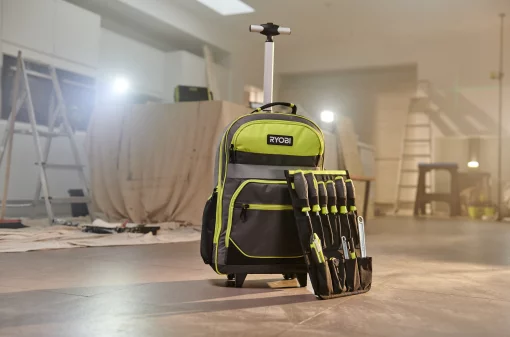 Рюкзак для інструменту Ryobi RSSBP2, 25л, на коліщатках, телескопічне руків'я, поліестер 600D