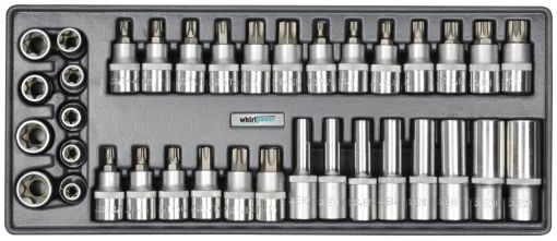 Набір головок зі вставкою Torx, Spline 1/2" 36од ложемент