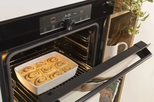 Духова шафа Gorenje духова електрична, 77л, A+, дисплей, піроліз, чорний