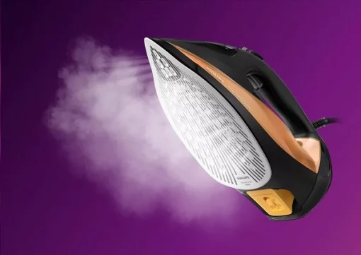 Праска Philips 7000 Series, 2800Вт, 300мл, паровий удар -250гр, постійна пара - 50гр, нерж. сталь, чорно-золотий