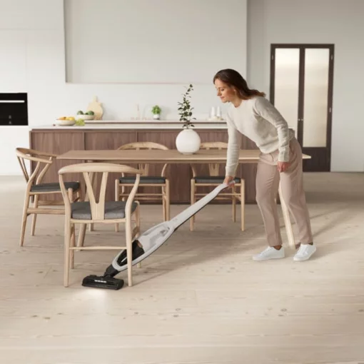 Пилосос Electrolux безпровідний, конт пил -0.3л, автон. робота до 55хв, вага-2.8кг, НЕРА, 2в1, турбо-щітка, BRC, 4 насадки, білий