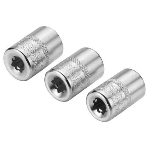Набір торцевих головок 1/4 Maxi Drive, із шестигранним профілем, 3 шт: 11, 12, 13 мм. STANLEY FMMT17092-0