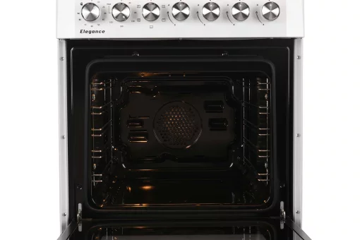 Плита ARDESTO комбі Elegance, 66л, 60x60см, конвекція, чавун, підсвічування, форсунки LPG (підключення газового балона), знімні направляючі, білий