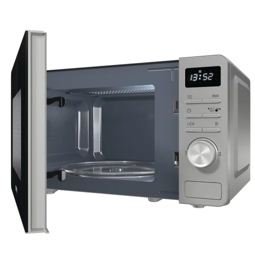 Мікрохвильова піч Gorenje, 20л, електр. керув., 800Вт, дисплей, нерж
