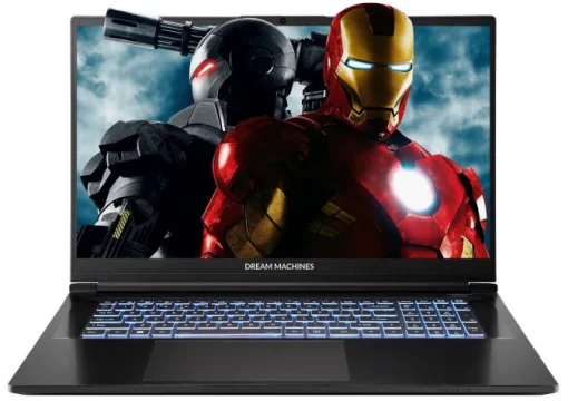 Ноутбук Dream Machines RG5060-17 17.3FHD IPS, Intel i9-14900HX, 32GB, F1TB, NVD5060-8, DOS, чорний