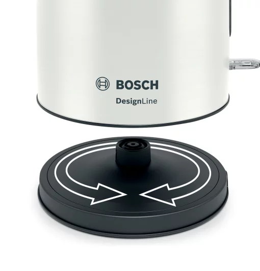Електрочайник Bosch, 1.7л, метал, білий